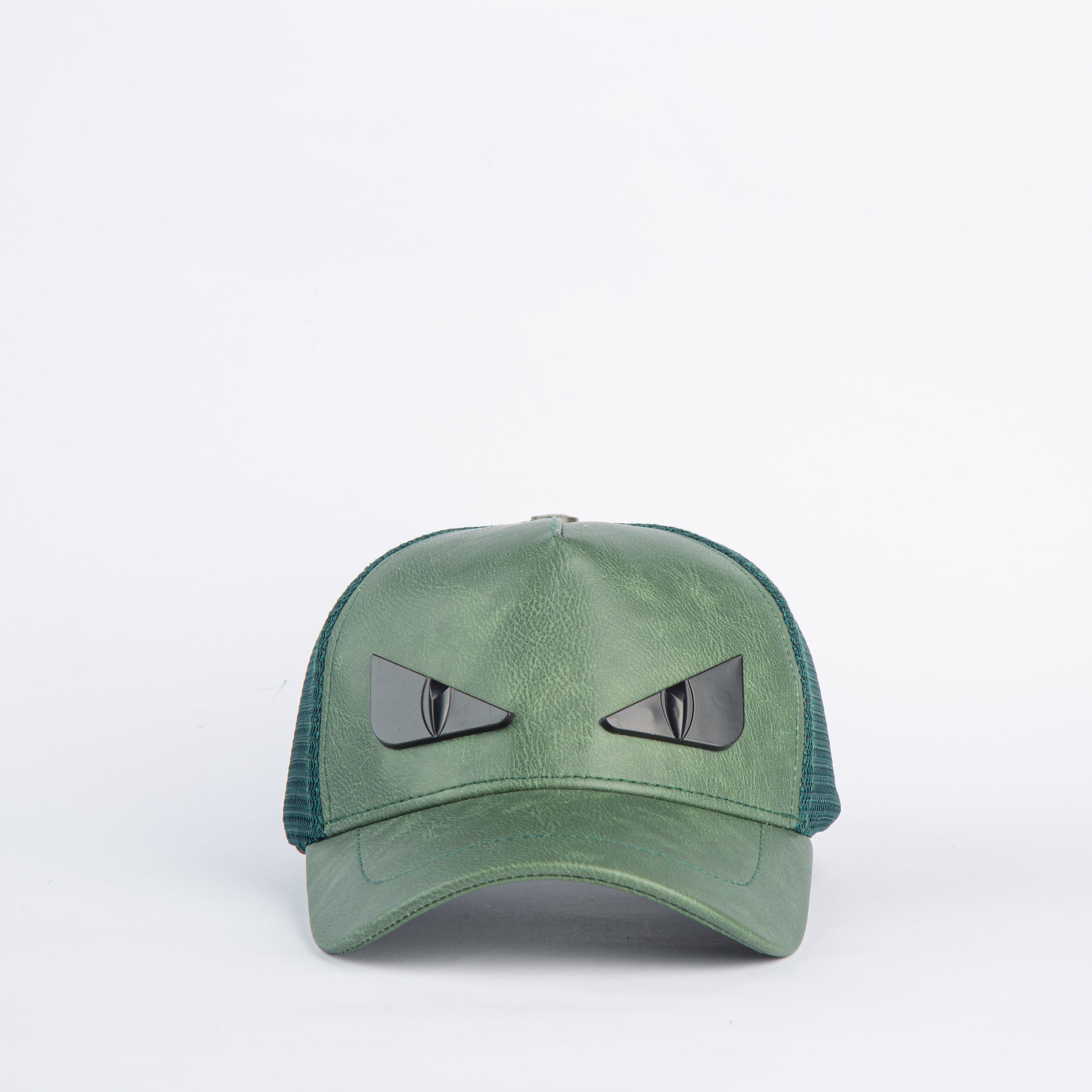 Unisex Trucker Leather Cap-Mirror2