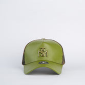 Unisex Trucker Leather Cap-Mirror1