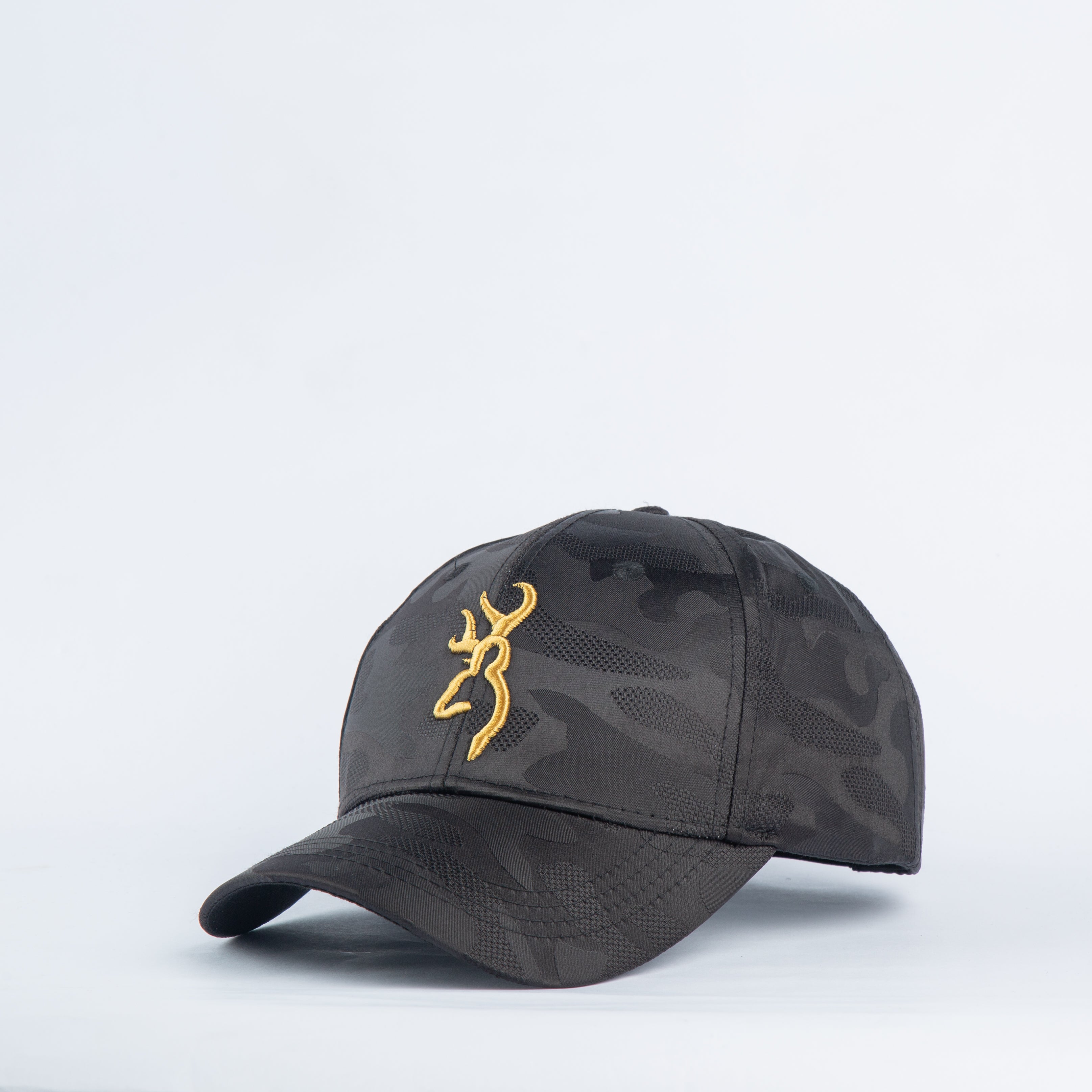 Black Embossed Camo Cap