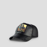 Unisex Horses Leather Cap