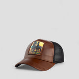 Unisex Horses Leather Cap