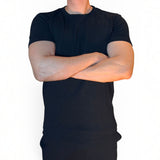 Men's Premium Textured Crew Neck T-Shirt – Soft Fabric, Regular Fit, Lightweight Everyday Summer Wear