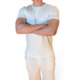 Men's Premium Textured Crew Neck T-Shirt – Soft Fabric, Regular Fit, Lightweight Everyday Summer Wear