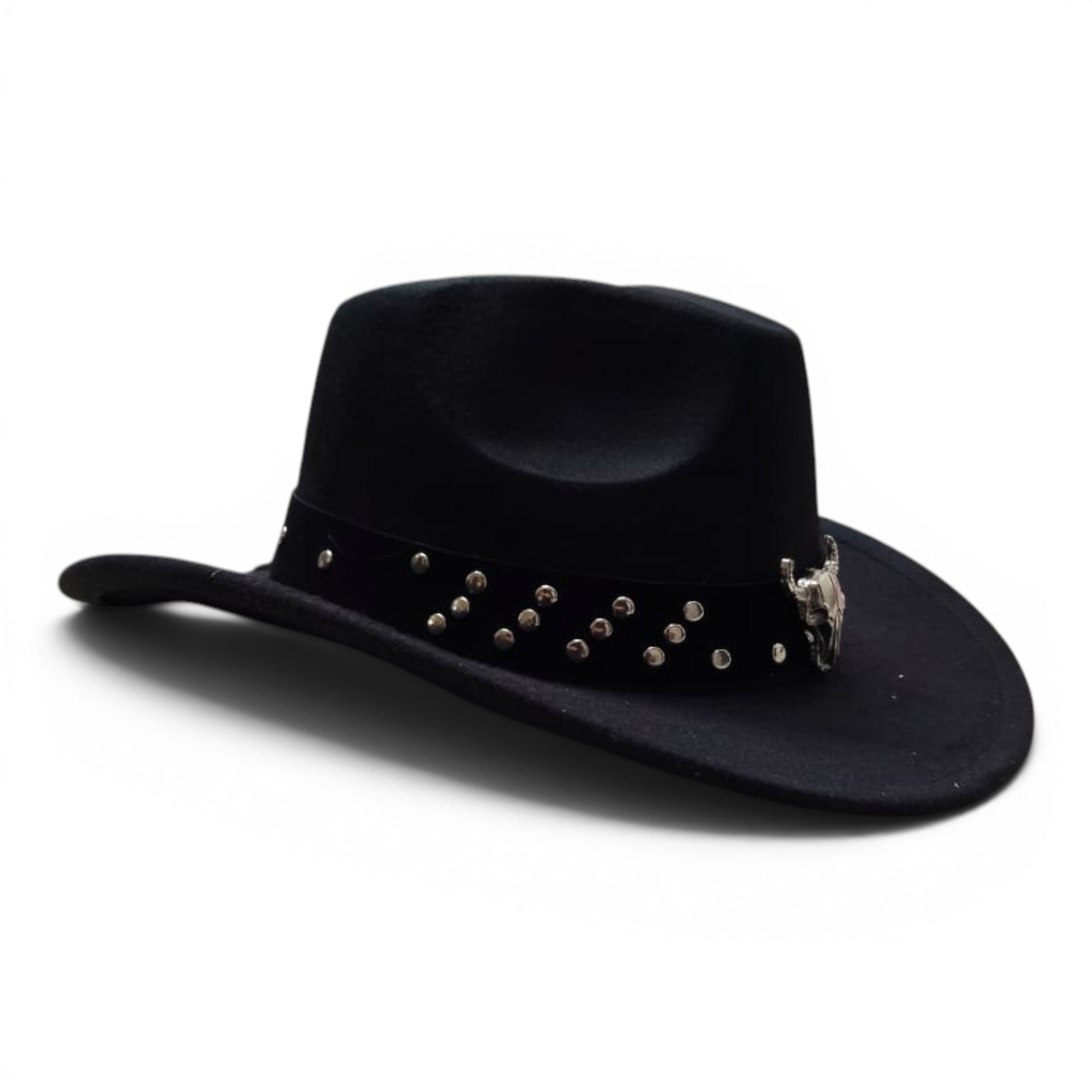 Horse Rider Fedora – Premium Wool Felt Hat for Equestrian Cowboy Style -decorated belt