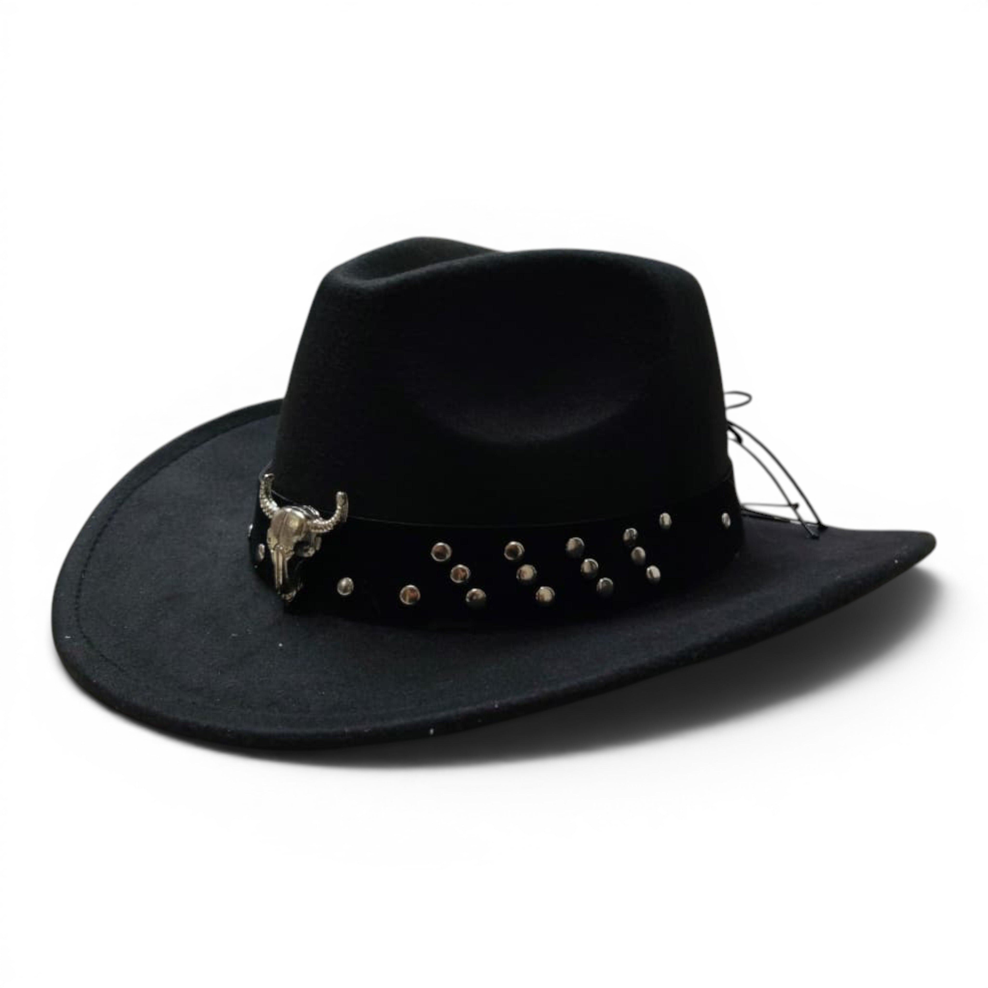 Horse Rider Fedora – Premium Wool Felt Hat for Equestrian Cowboy Style -decorated belt
