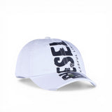 BabaCap Printed Baseball Cap, White, Bold Front Graphic Design, Adjustable Dad Hat for Men and Women