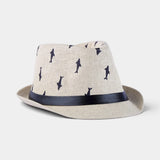 OCEAN LEAF TRILBY STRAW FEDORA HAT