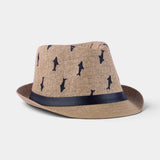 OCEAN LEAF TRILBY STRAW FEDORA HAT